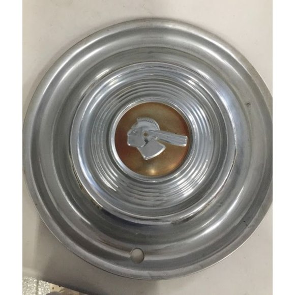 TWO 1950's Pontiac "CHIEF" Hubcaps (Wheel Covers) Indian (Native American) - Picture 2 of 8